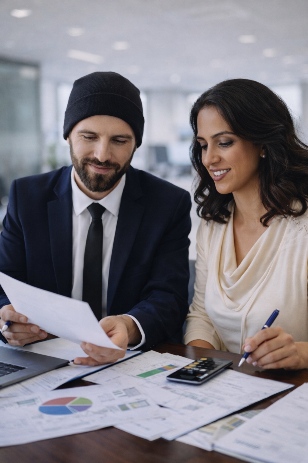 Accountants doing tax preparation,